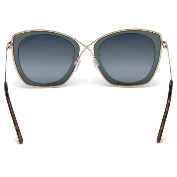 Tom Ford Cat Eye Style Gunmetal Gradient Lens. - Picture 4 of 5